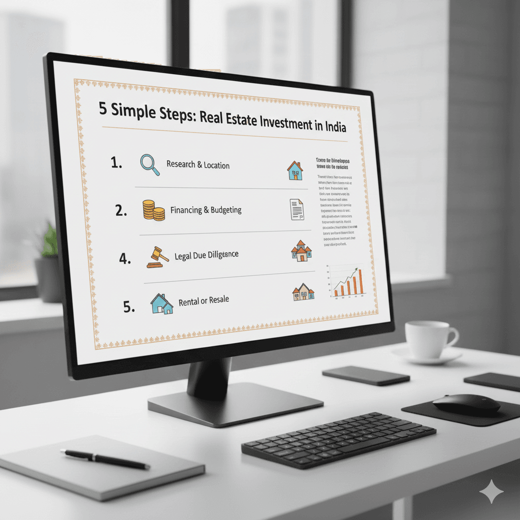 Real estate investment steps in India